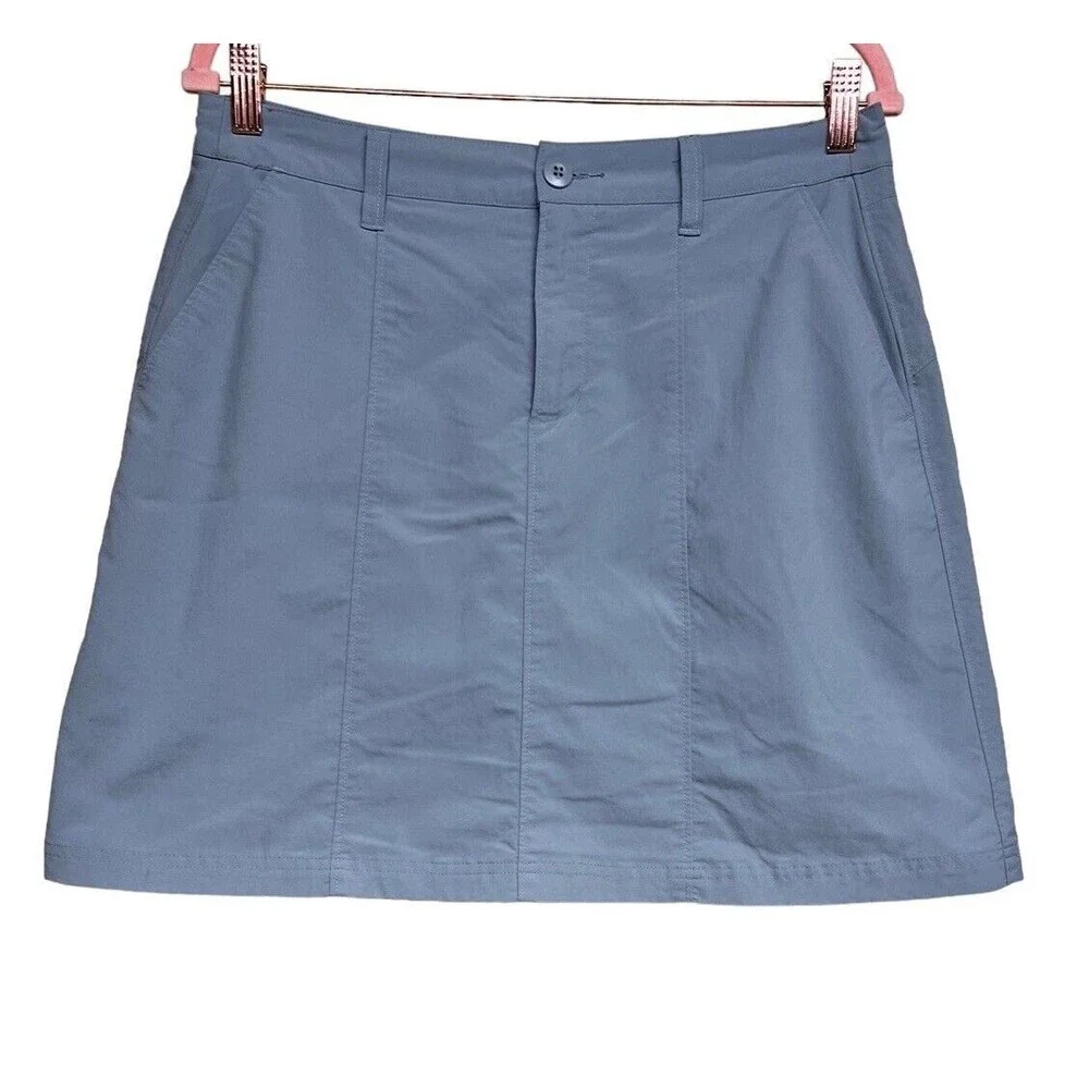 Patagonia Inter-Continental Hideaway Skirt Blue Gray‎ Women’s Size 8